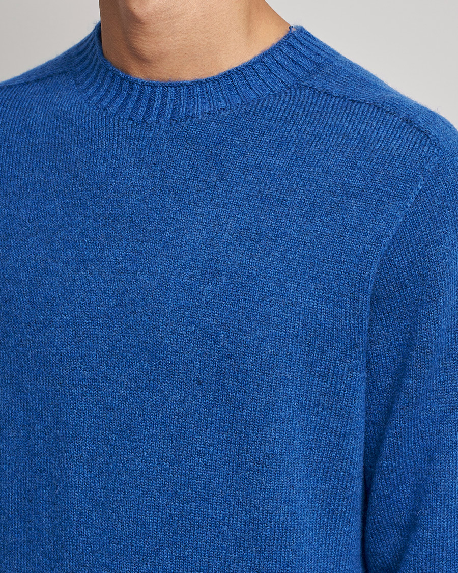 Homme | Pulls Et Tricots | NN07 | Nathan Brushed Wool Knitted Sweater Cobolt Blue