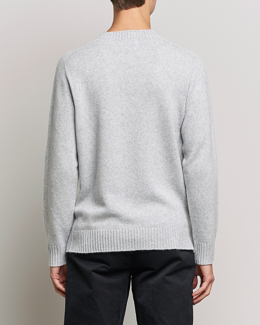Homme | Pulls Et Tricots | NN07 | Nathan Brushed Wool Knitted Sweater Light Grey Mel