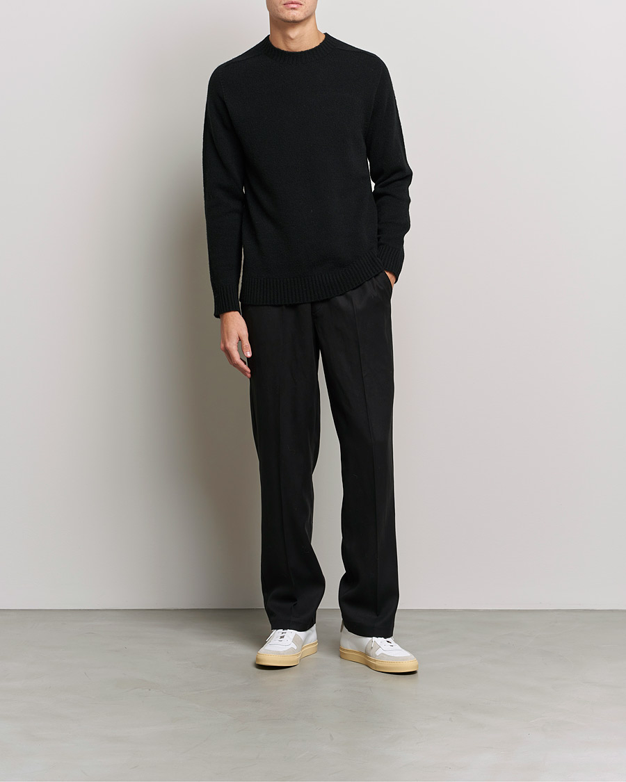 Homme | Pulls Et Tricots | NN07 | Nathan Brushed Wool Knitted Sweater Black