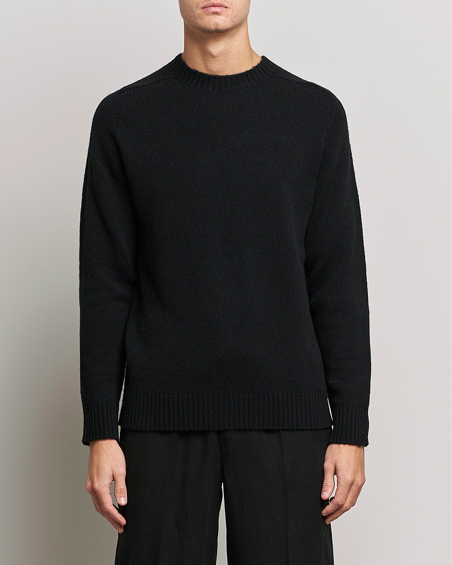 Homme | Pulls Et Tricots | NN07 | Nathan Brushed Wool Knitted Sweater Black