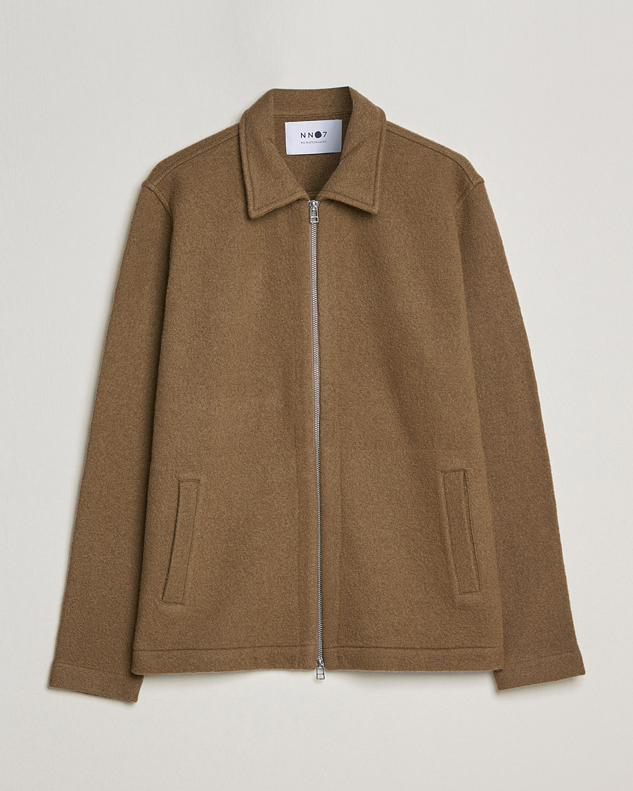 Homme | Pulls Et Tricots | NN07 | Ivan Boiled Wool Full Zip Pyramid
