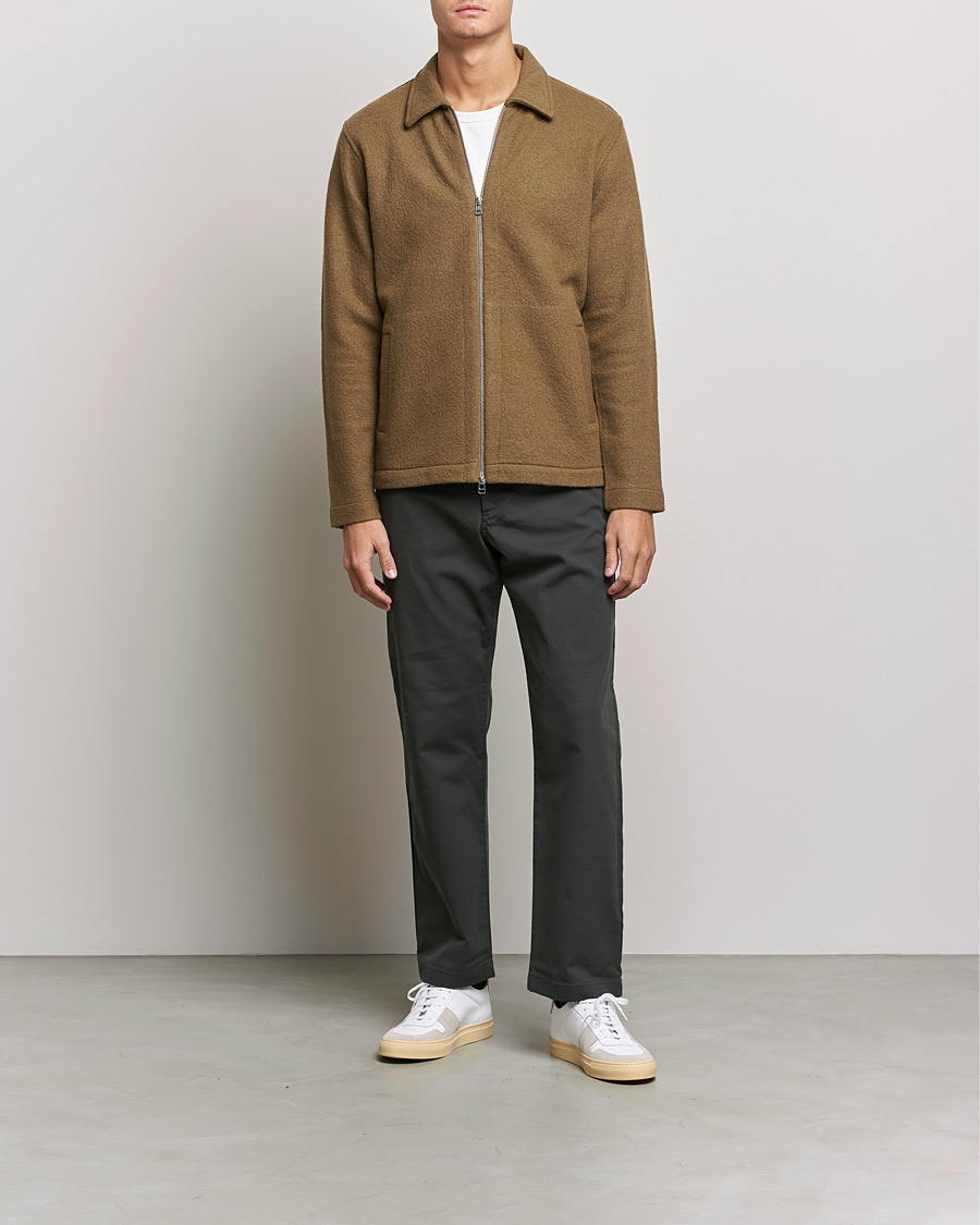 Homme | Pulls Et Tricots | NN07 | Ivan Boiled Wool Full Zip Pyramid