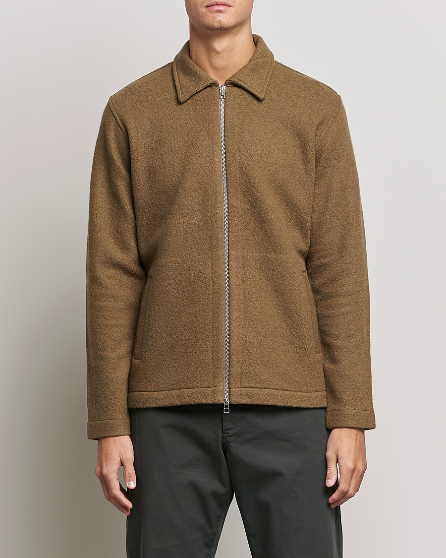 Homme | Pulls Et Tricots | NN07 | Ivan Boiled Wool Full Zip Pyramid