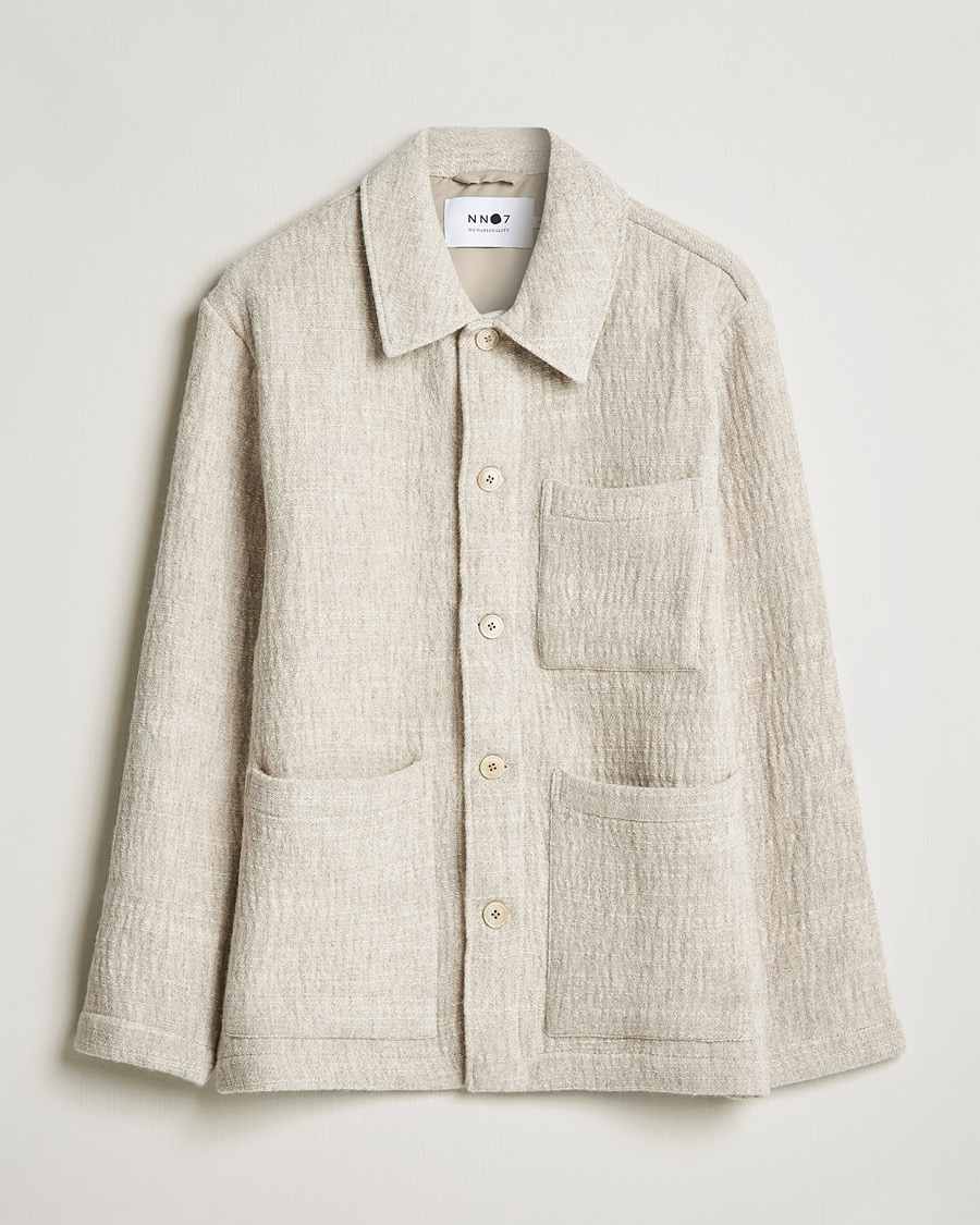 Homme | Chemises | NN07 | Ibrahim Structured Overshirt Off White