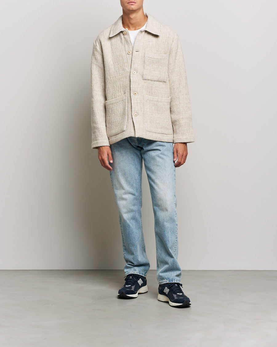 Homme | Chemises | NN07 | Ibrahim Structured Overshirt Off White
