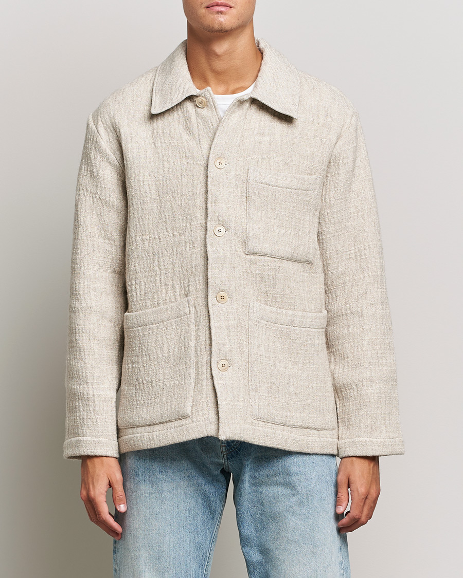 Homme | Chemises | NN07 | Ibrahim Structured Overshirt Off White