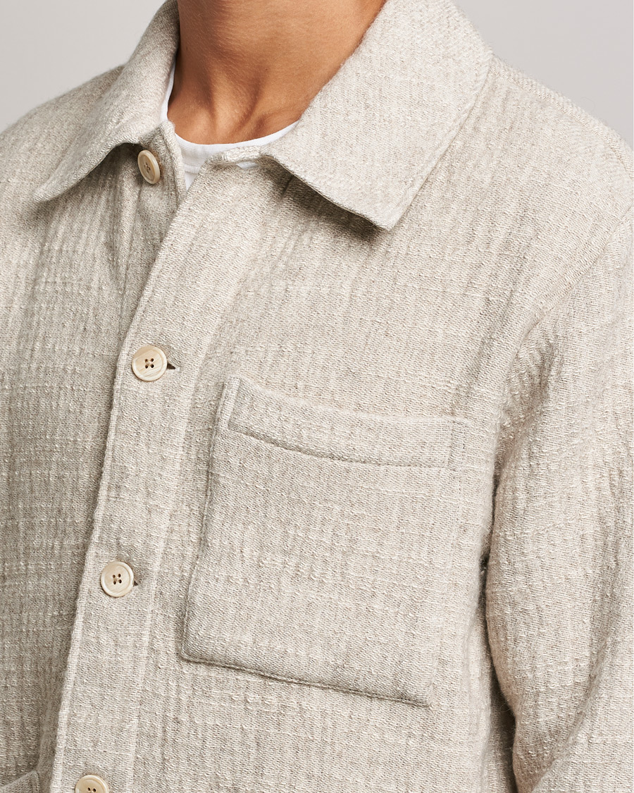 Homme | Chemises | NN07 | Ibrahim Structured Overshirt Off White