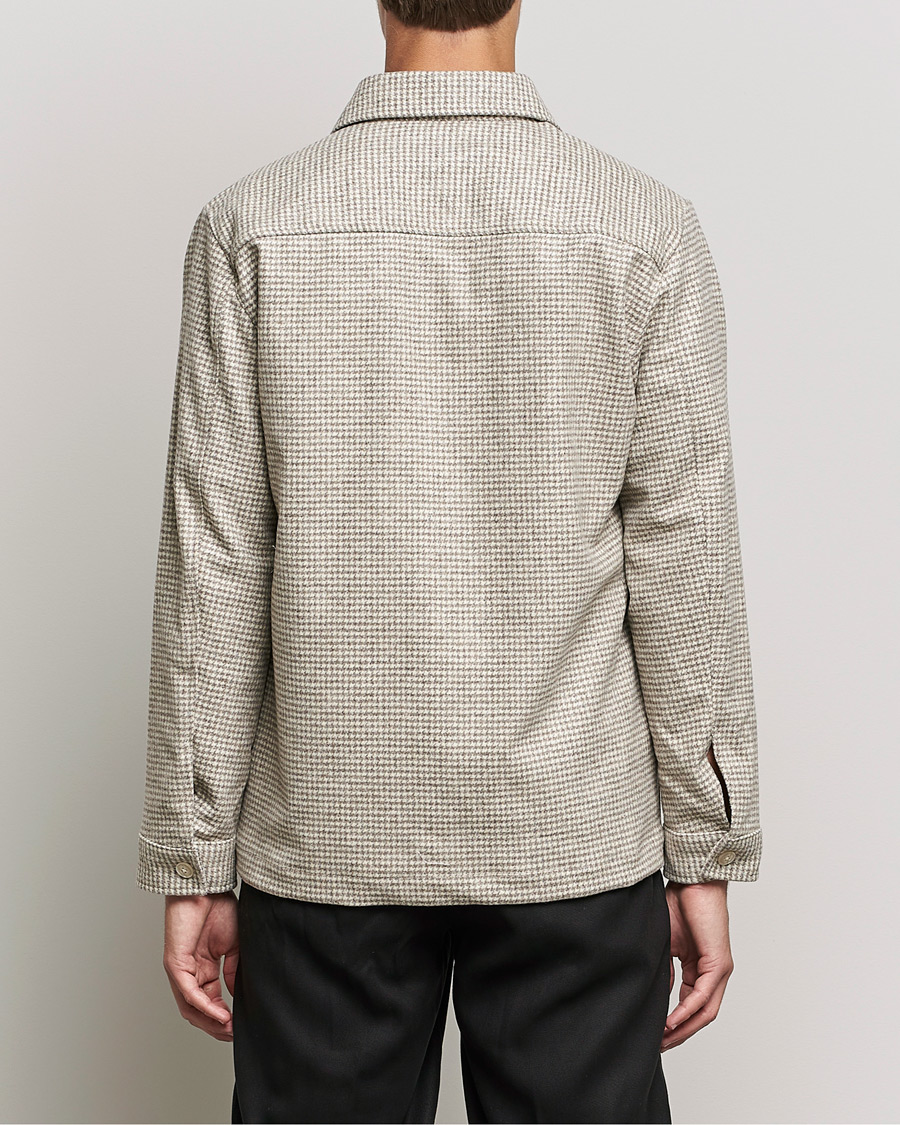 Homme | Chemises | NN07 | Peter Houndstooth Overshirt Grey Check