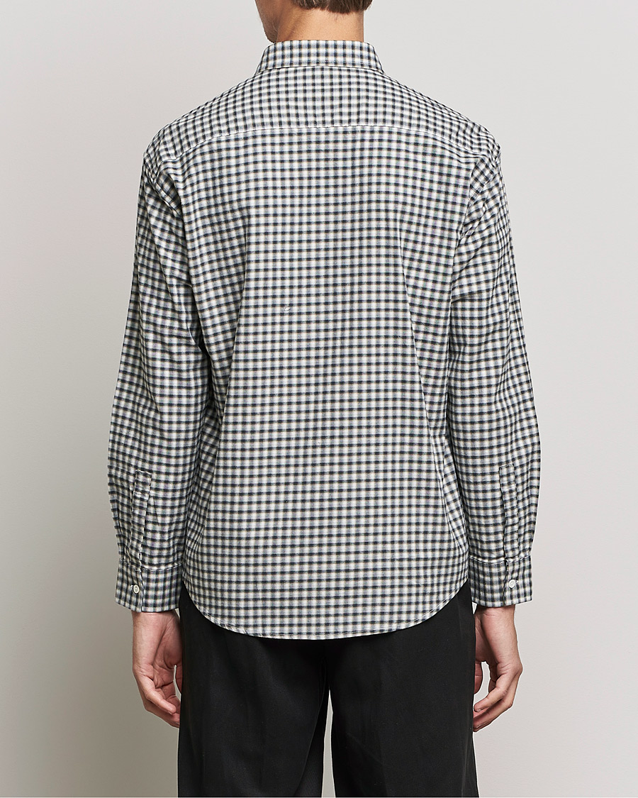 Homme | Chemises | NN07 | Deon Cotton Checked Shirt Black/White