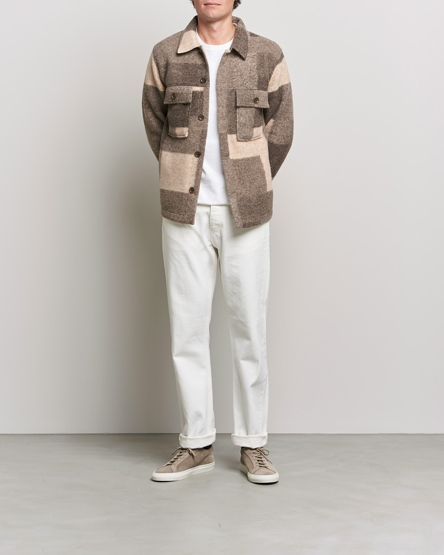 Homme | Manteaux Et Vestes | NN07 | Wilas Checked Shirt Jacket Camel