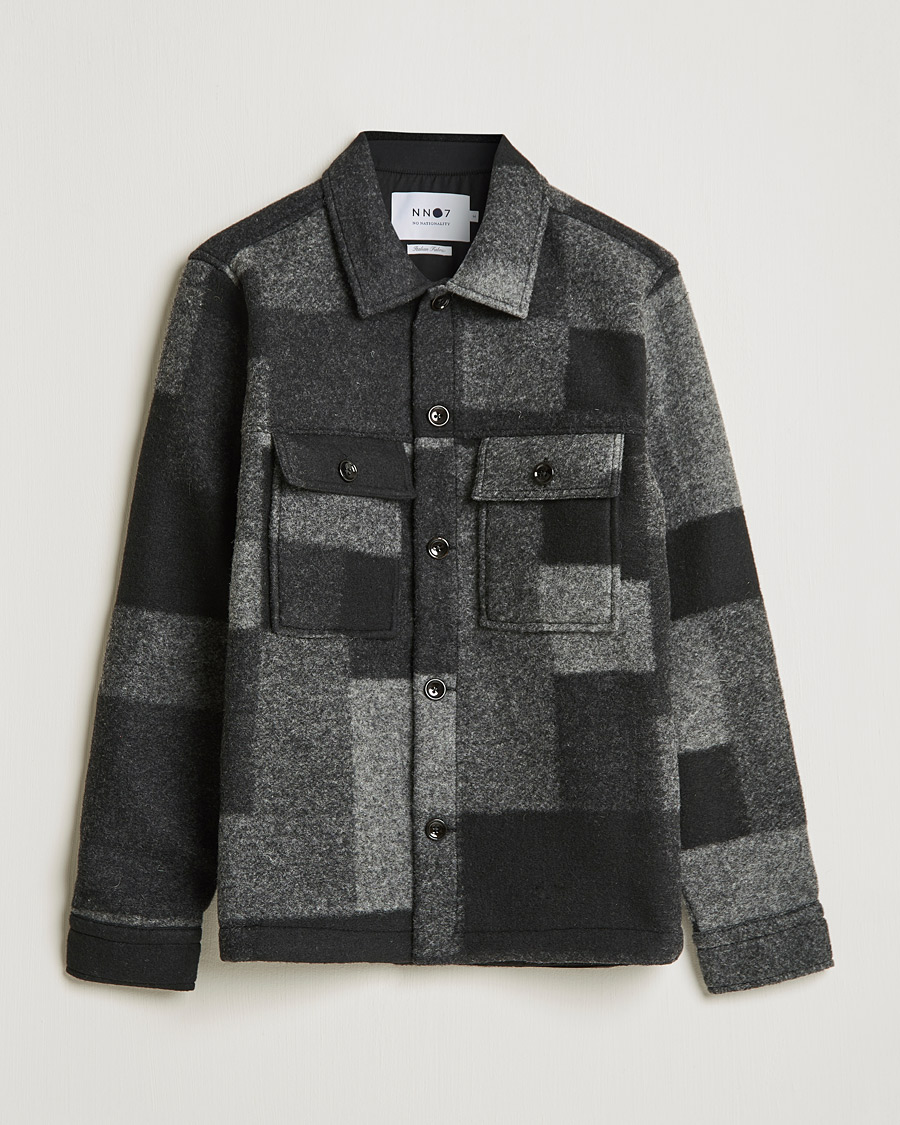 Homme | Manteaux Et Vestes | NN07 | Wilas Checked Flight Jacket Black