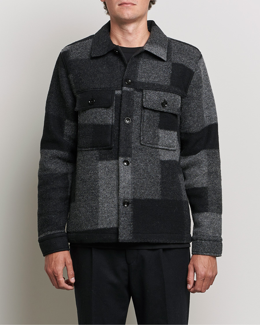 Homme | Manteaux Et Vestes | NN07 | Wilas Checked Flight Jacket Black