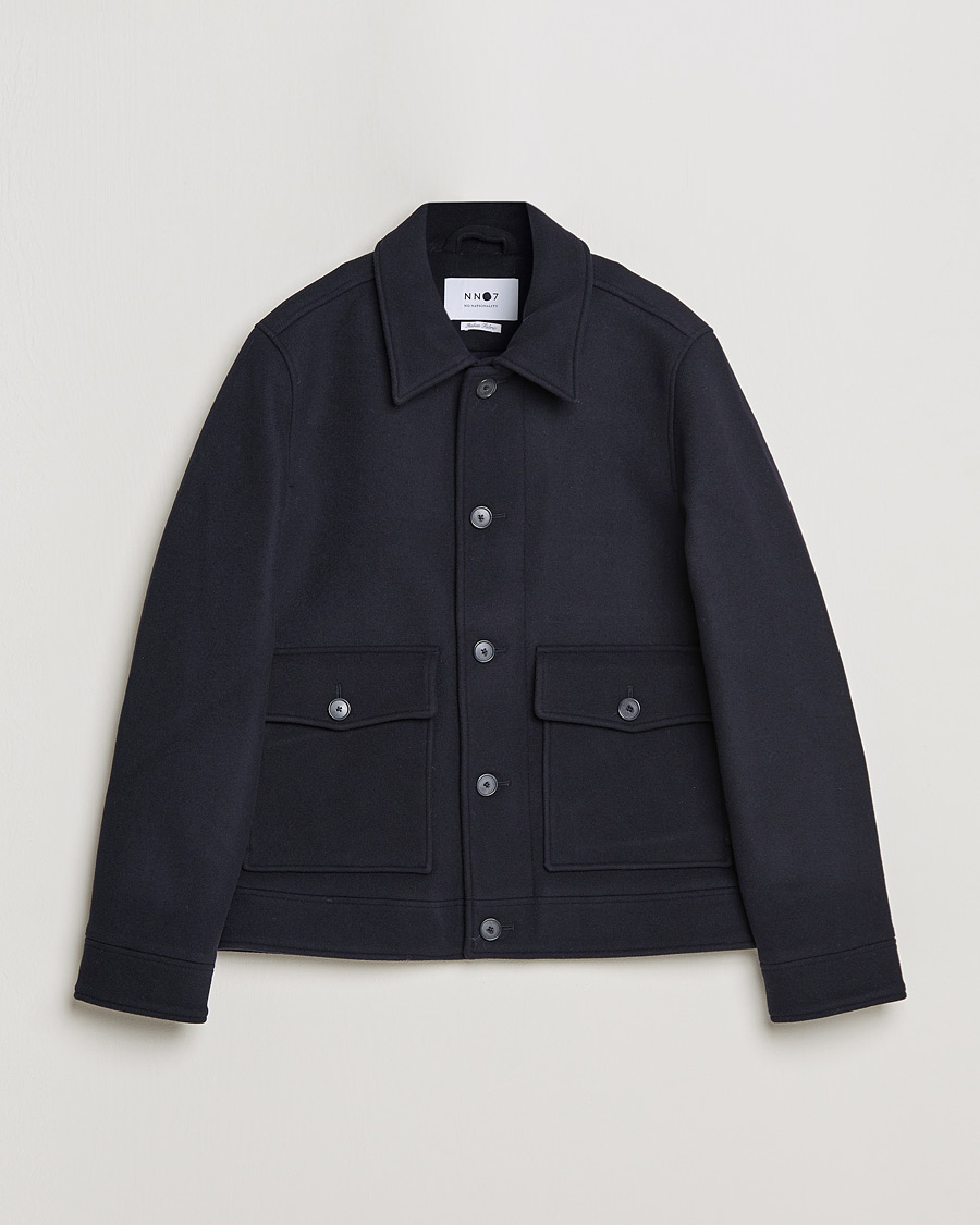 Homme | Manteaux Et Vestes | NN07 | Julius Wool Flight Jacket Navy