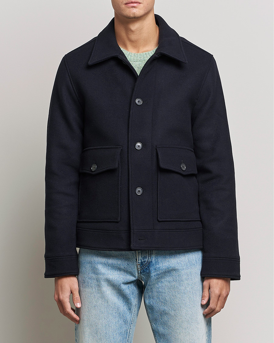 Homme | Manteaux Et Vestes | NN07 | Julius Wool Flight Jacket Navy