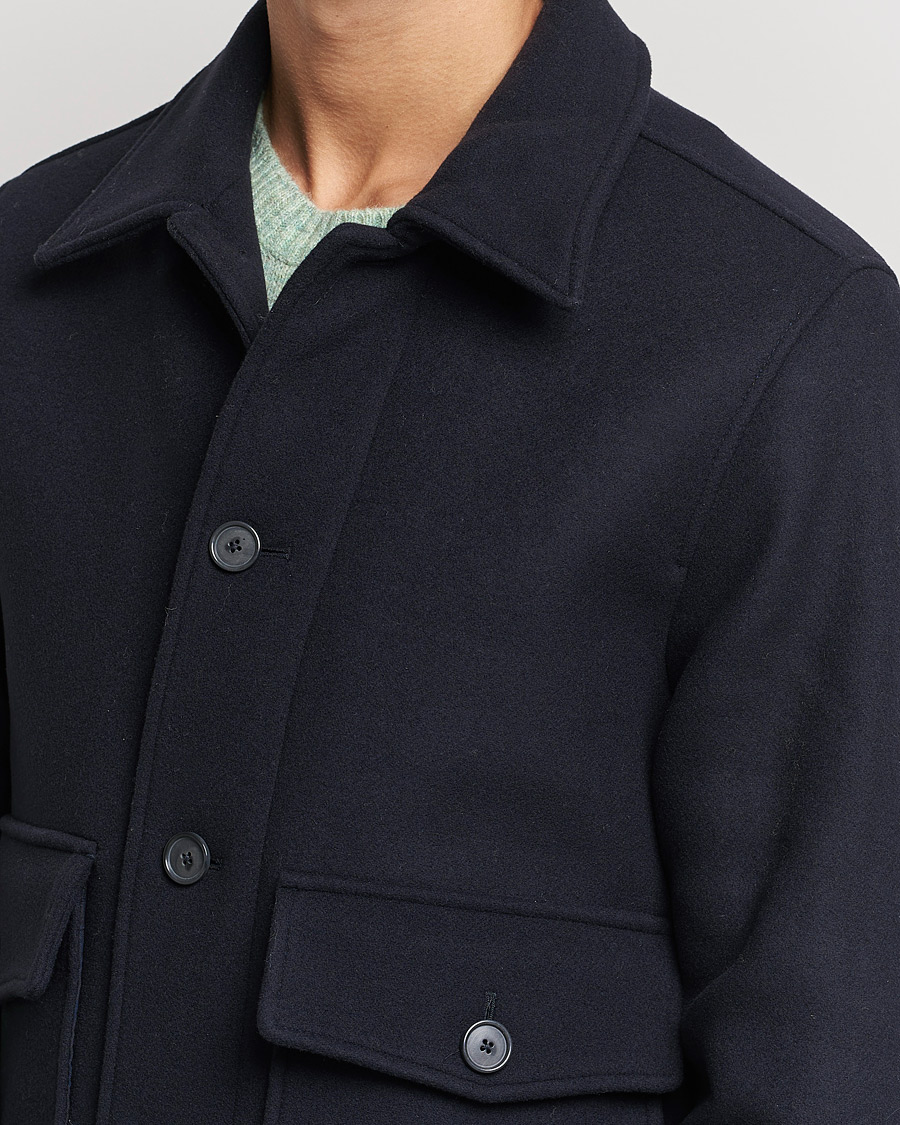 Homme | Manteaux Et Vestes | NN07 | Julius Wool Flight Jacket Navy