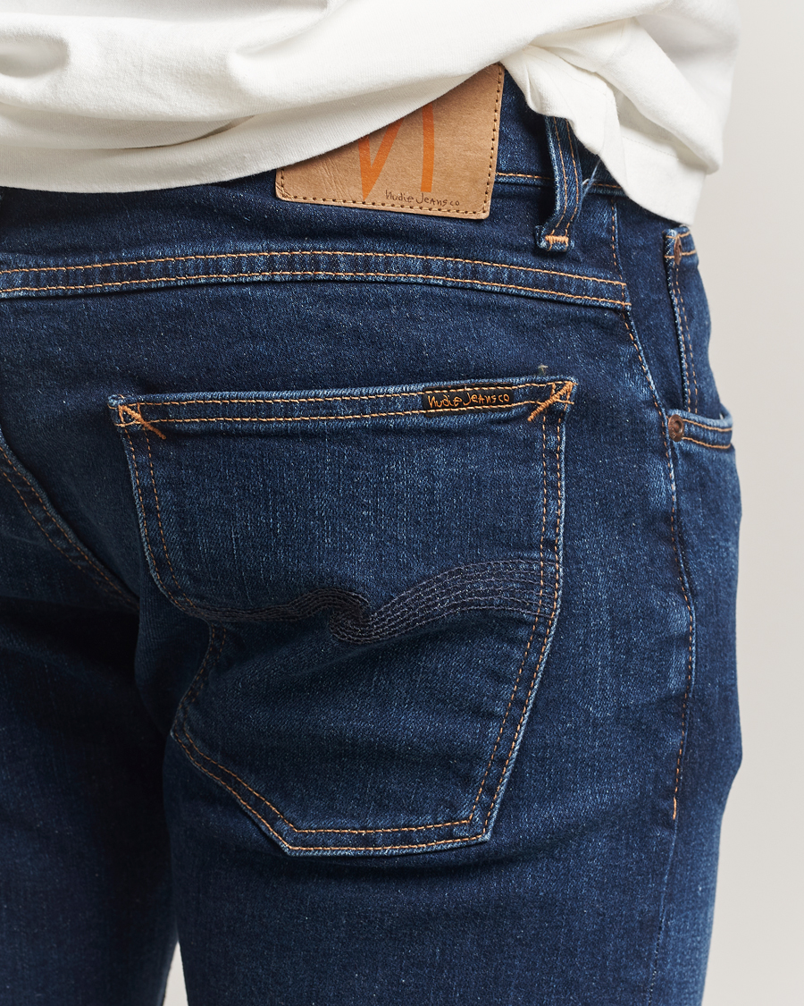 Homme | Jeans | Nudie Jeans | Tight Terry Jeans Dark Steel