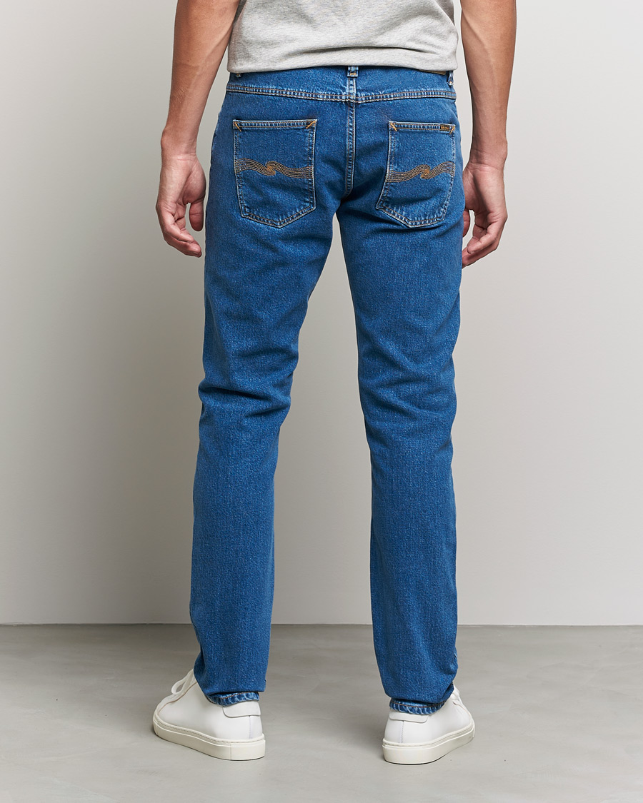 Homme | Jeans | Nudie Jeans | Lean Dean Organic Jeans Plain Stone Blue