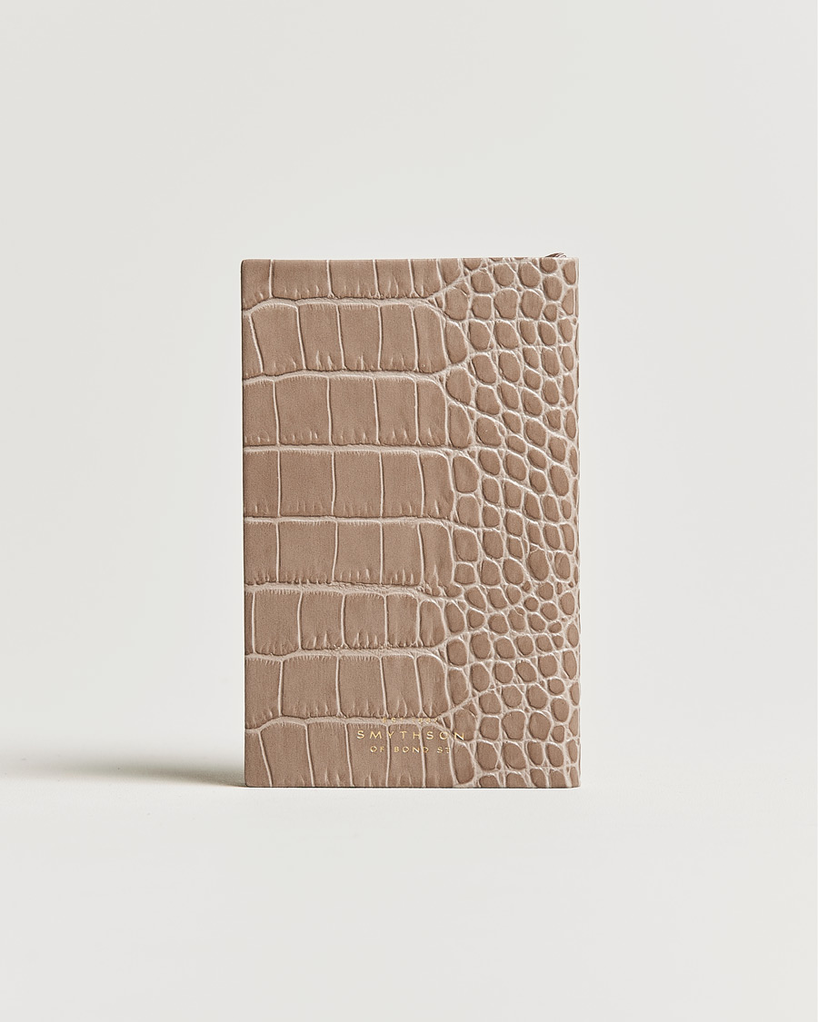 Homme | Smythson Mara Leather Notebook Taupe | Smythson | Mara Leather Notebook Taupe