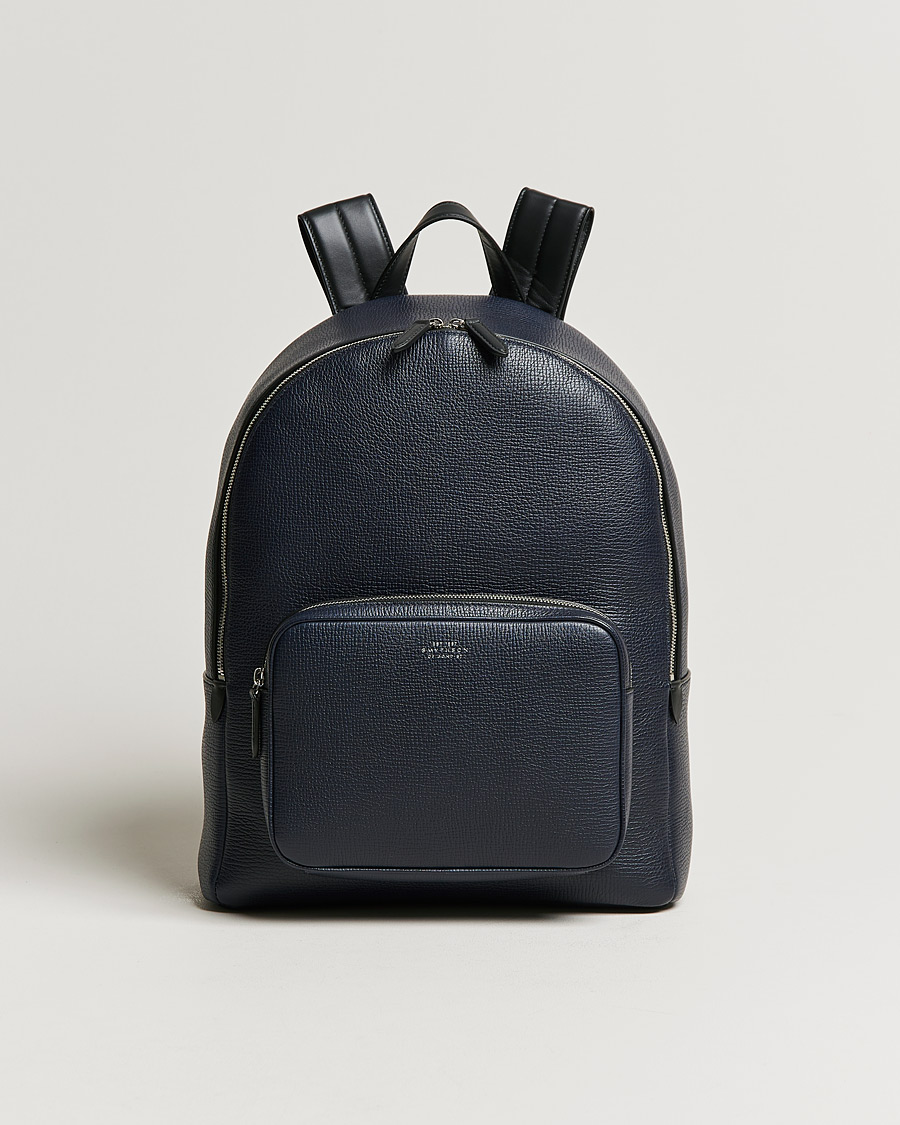 Homme | Smythson Ludlow Everyday Backpack Navy | Smythson | Ludlow Everyday Backpack Navy