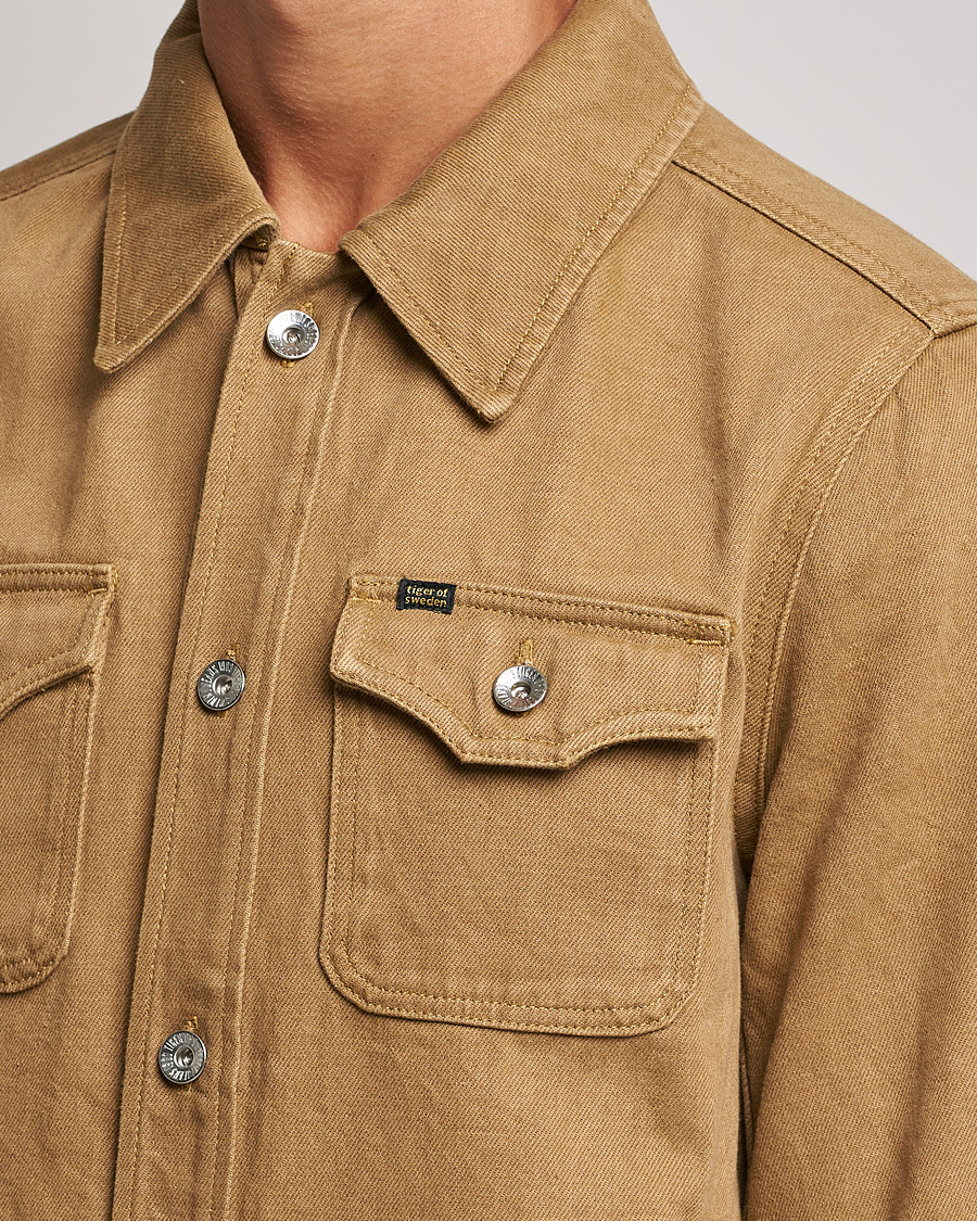 Homme | Manteaux Et Vestes | Tiger of Sweden | Get Denim Jacket Light Camel