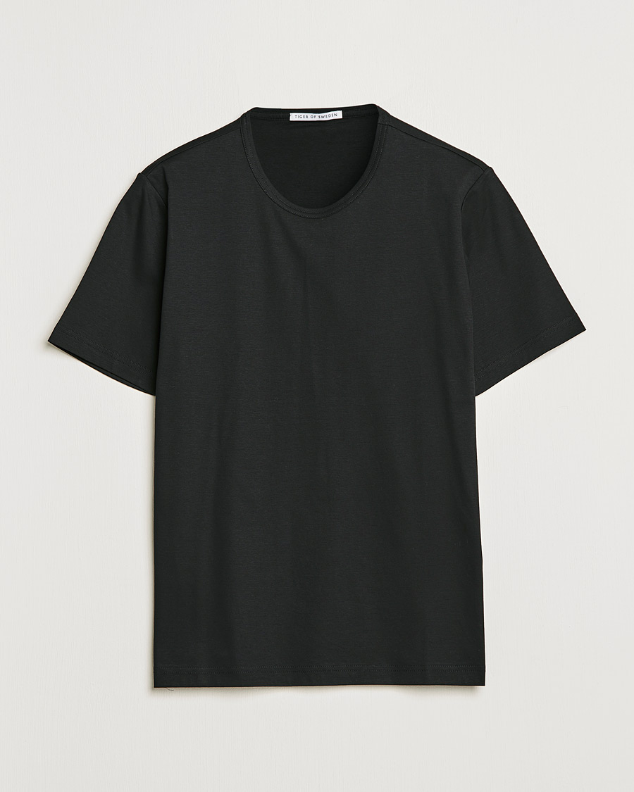 Homme | T-shirts | Tiger of Sweden | Olaf Mercerized Cotton Tee Black