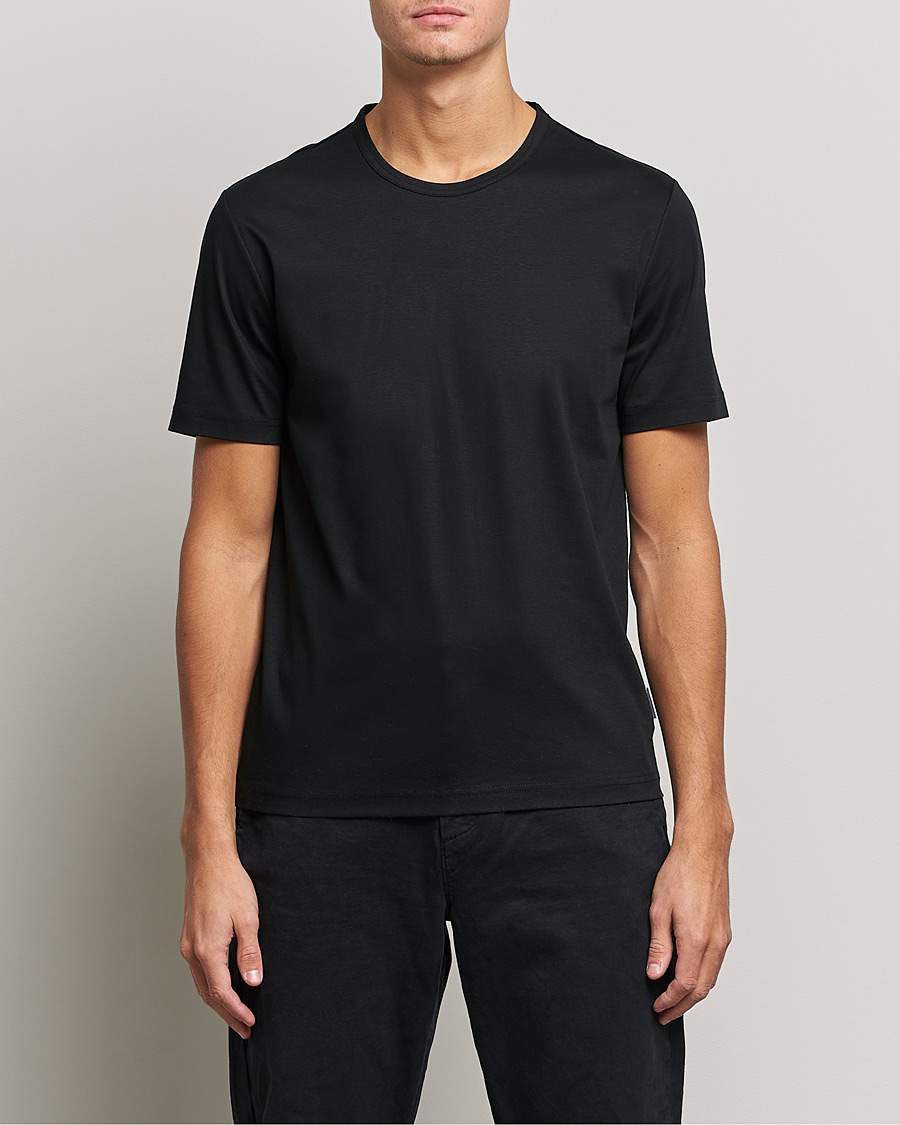 Homme | T-shirts | Tiger of Sweden | Olaf Mercerized Cotton Tee Black