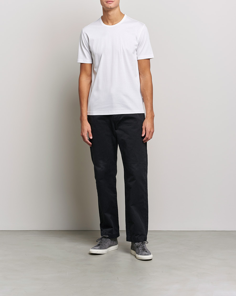 Homme | T-shirts | Tiger of Sweden | Olaf Mercerized Cotton Tee Pure White