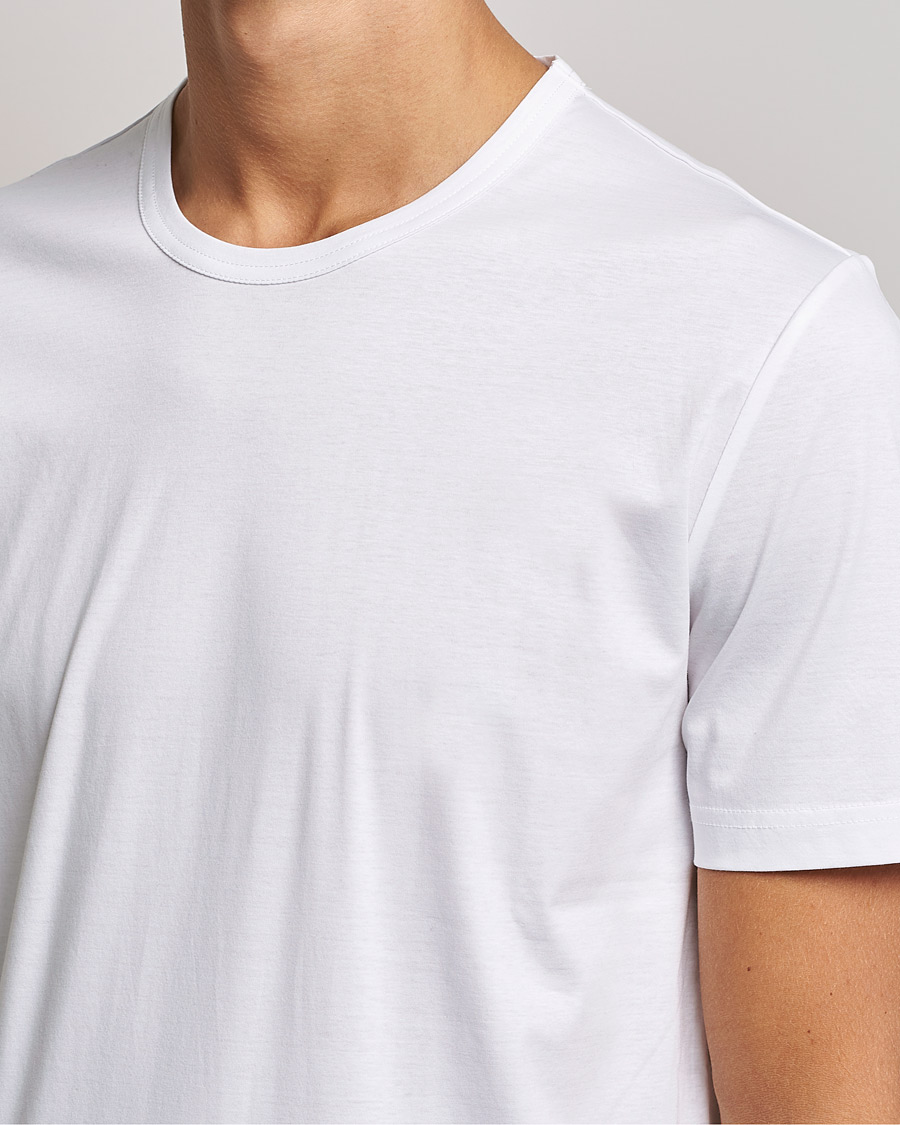 Homme | T-shirts | Tiger of Sweden | Olaf Mercerized Cotton Tee Pure White