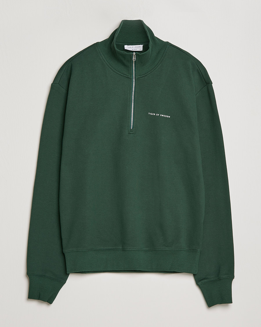 Homme | Pulls Et Tricots | Tiger of Sweden | Marlon Half Zip Sweatshirt Ever Green