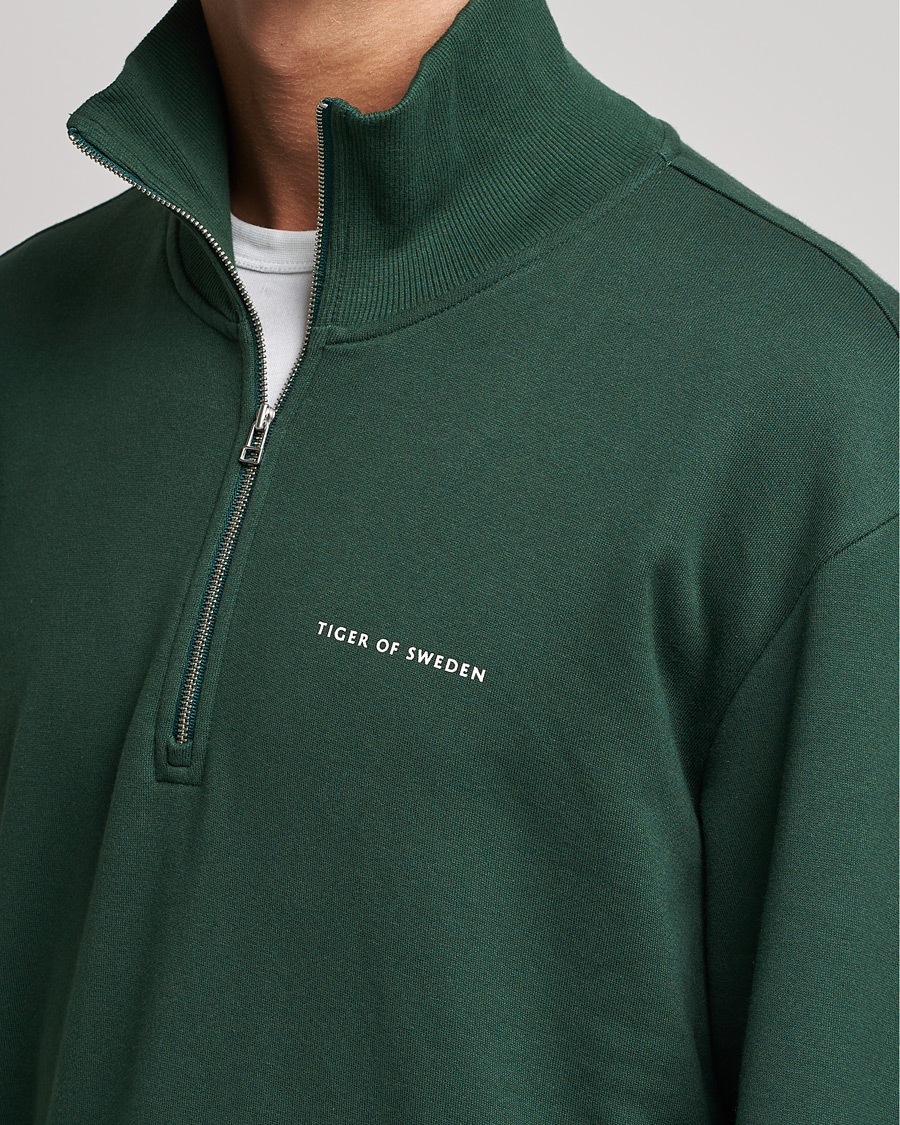 Homme | Pulls Et Tricots | Tiger of Sweden | Marlon Half Zip Sweatshirt Ever Green