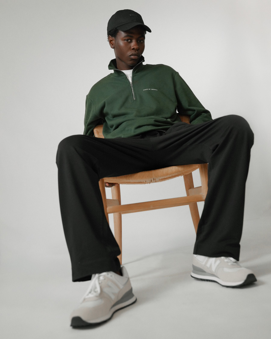Homme | Pulls Et Tricots | Tiger of Sweden | Marlon Half Zip Sweatshirt Ever Green
