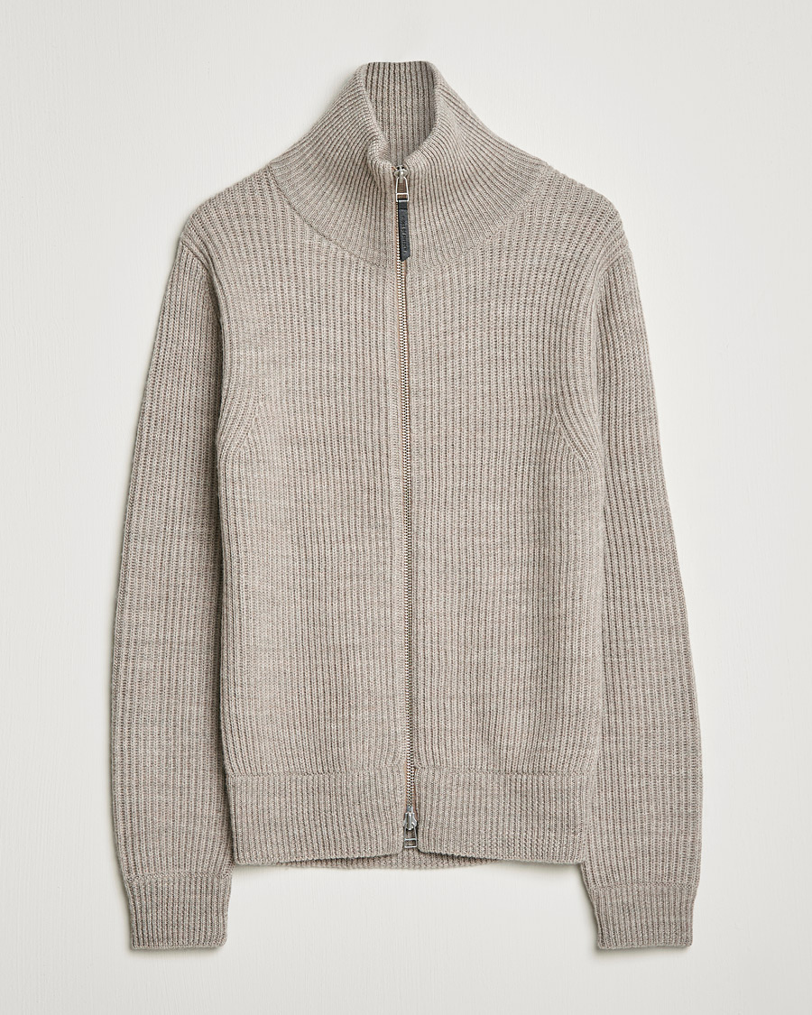Homme | Pulls Et Tricots | Tiger of Sweden | Nyman Wool Zip Cardigan Moon Stone