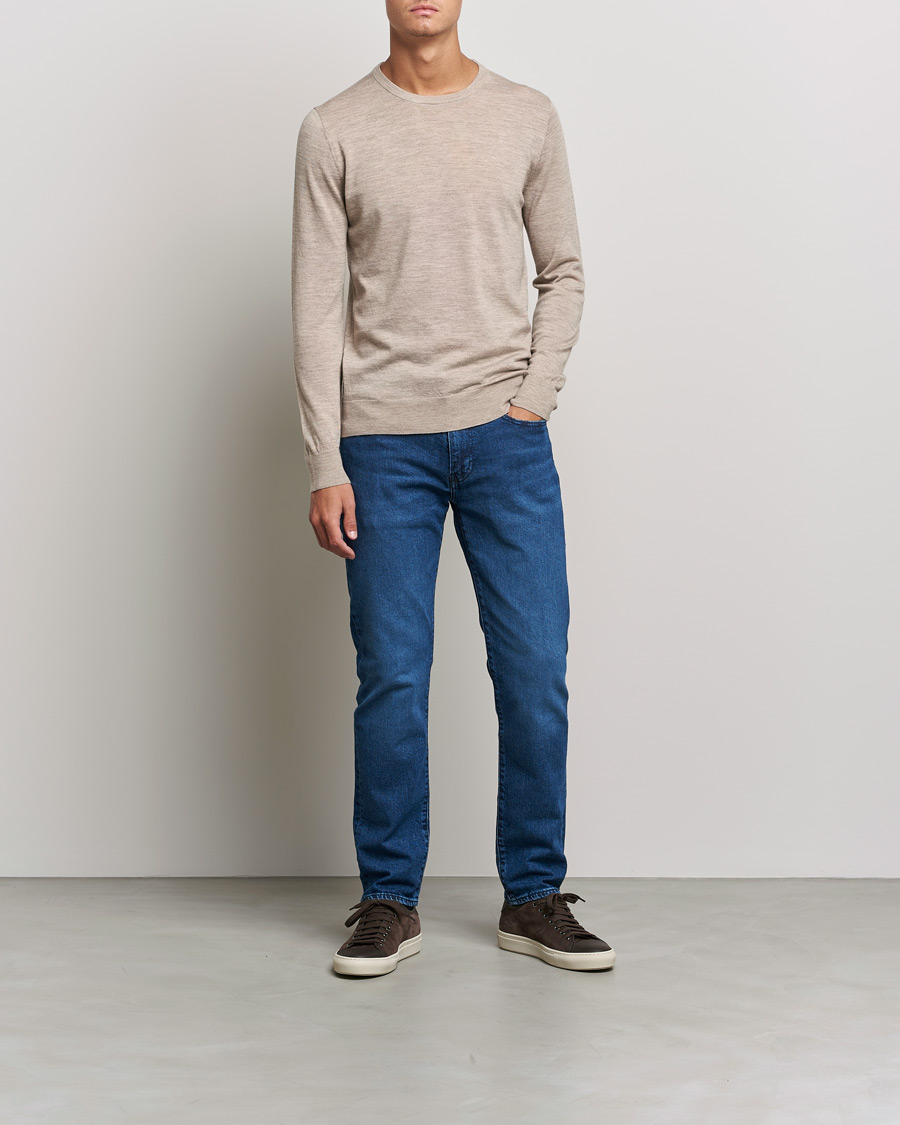 Homme | Pulls Et Tricots | Tiger of Sweden | Nichols Extra Fine Merino Crew Neck Beige Melange