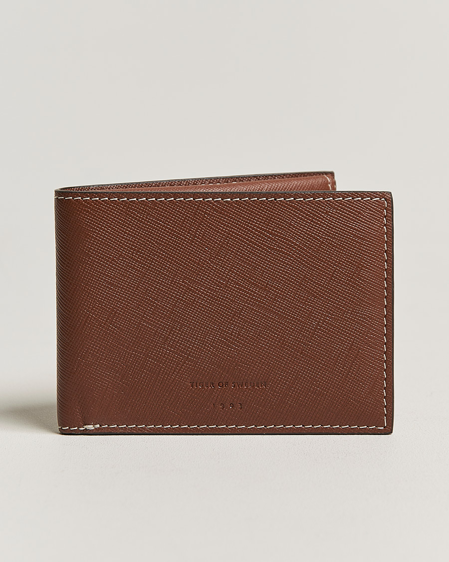 Homme | Tiger of Sweden Wivalius Leather Card Holder Light Brown | Tiger of Sweden | Wivalius Leather Card Holder Light Brown