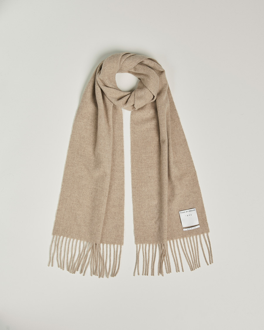 Homme | Tiger of Sweden Sylan Wool Scarf Light Camel | Tiger of Sweden | Sylan Wool Scarf Light Camel