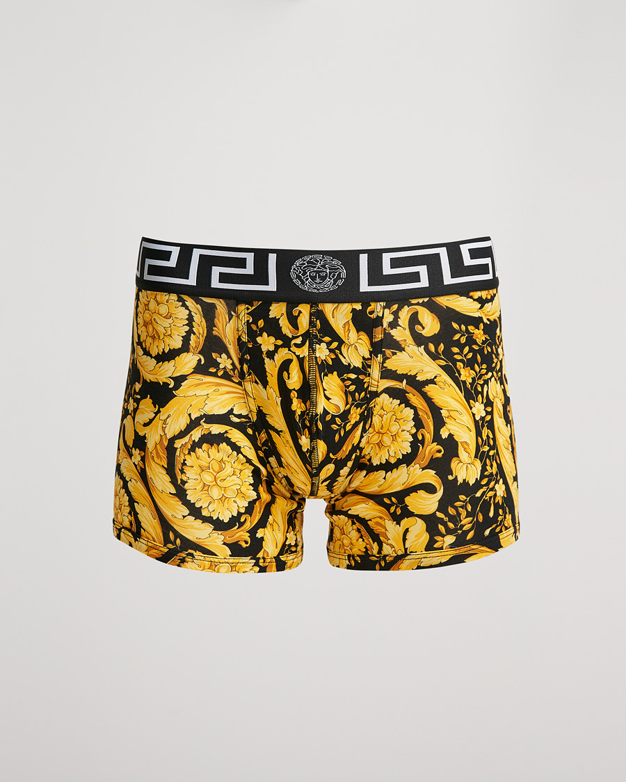 Homme | Sous-Vêtements Et Chaussettes | Versace | Barocco Print Boxer Black/Gold