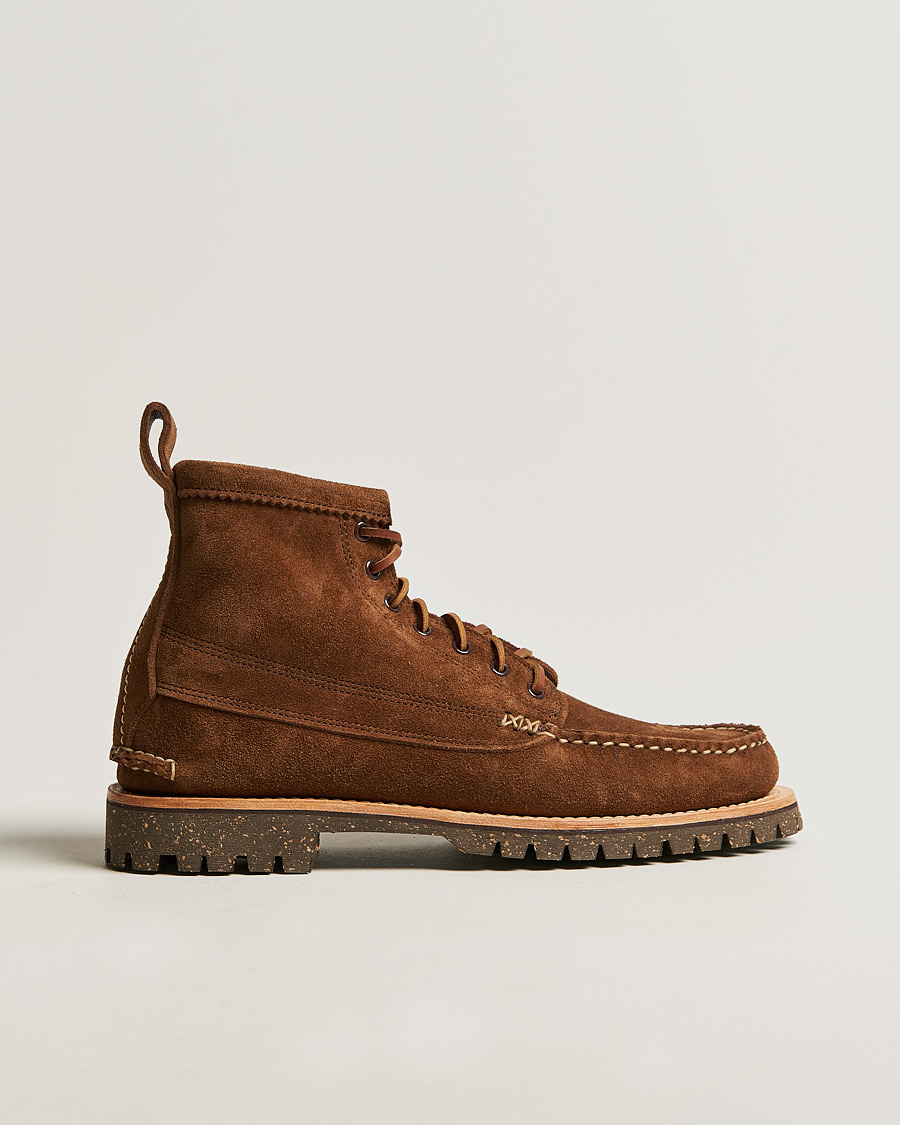 Homme | Yuketen Cortina Sole Angler Boots Dark Brown Suede | Yuketen | Cortina Sole Angler Boots Dark Brown Suede