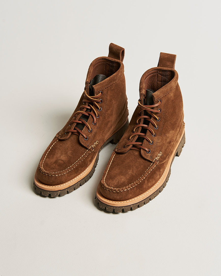 Homme | Yuketen Cortina Sole Angler Boots Dark Brown Suede | Yuketen | Cortina Sole Angler Boots Dark Brown Suede