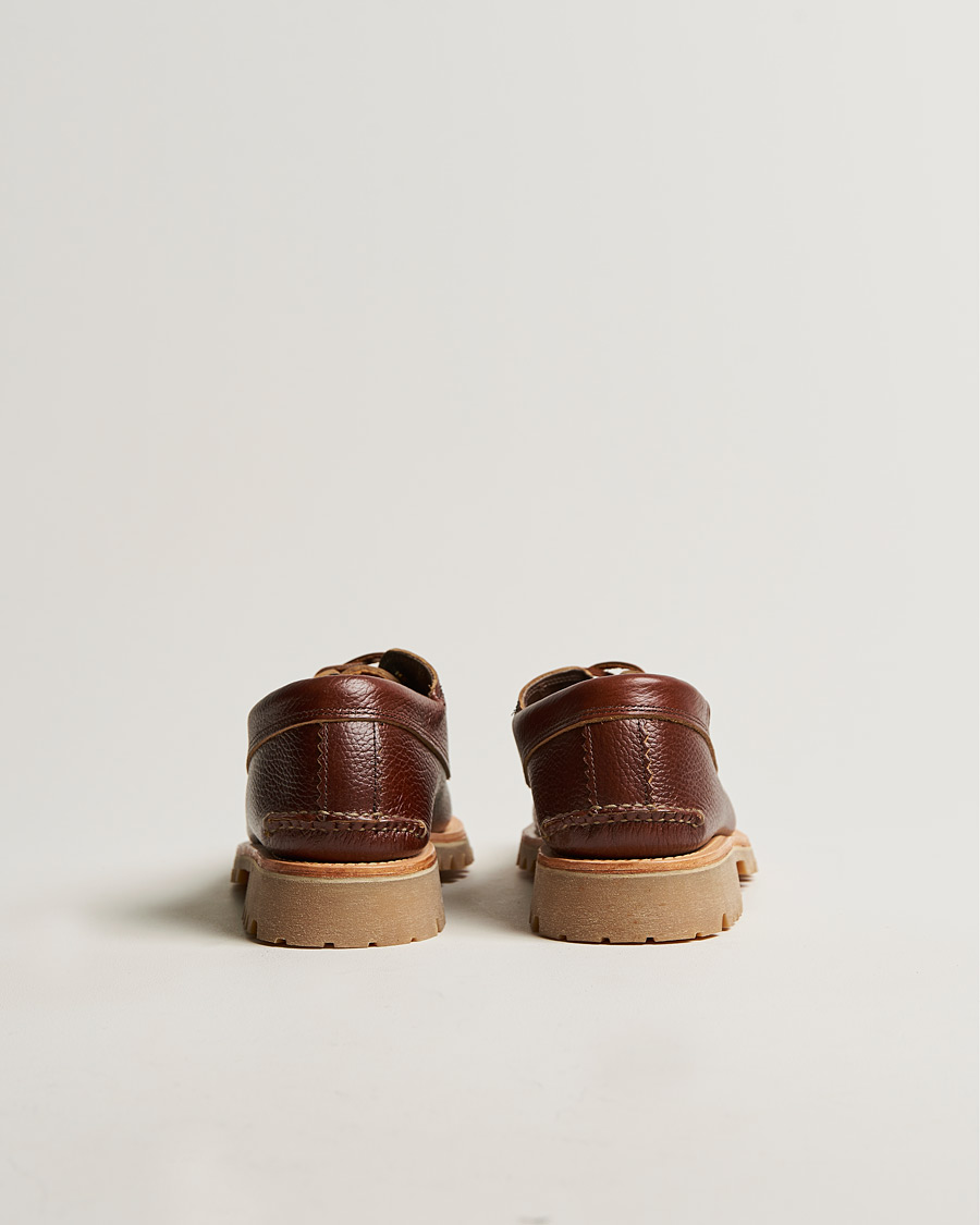 Homme | Yuketen Angler Moc Shoe Dark Brown Grain Calf | Yuketen | Angler Moc Shoe Dark Brown Grain Calf