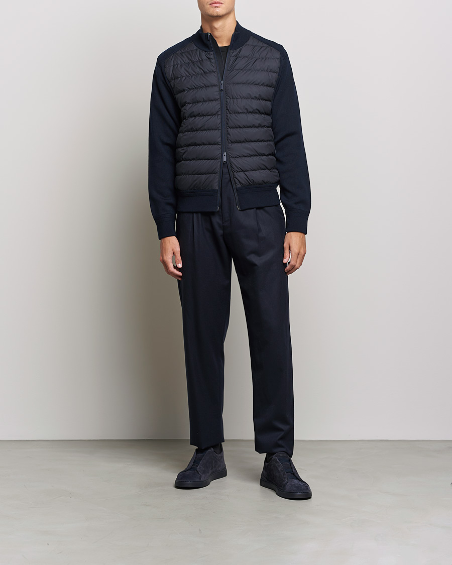 Homme | Manteaux Et Vestes | Zegna | Padded Hybrid Jacket Navy