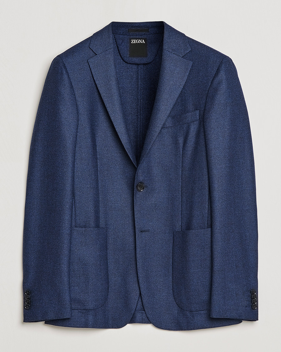 Homme | Blazers | Zegna | Unconstructed Wool Blazer Dark Blue