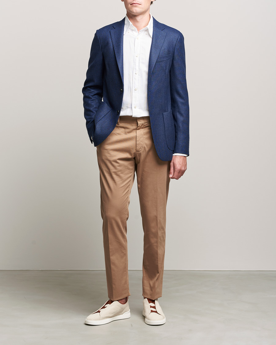 Homme | Blazers | Zegna | Unconstructed Wool Blazer Dark Blue