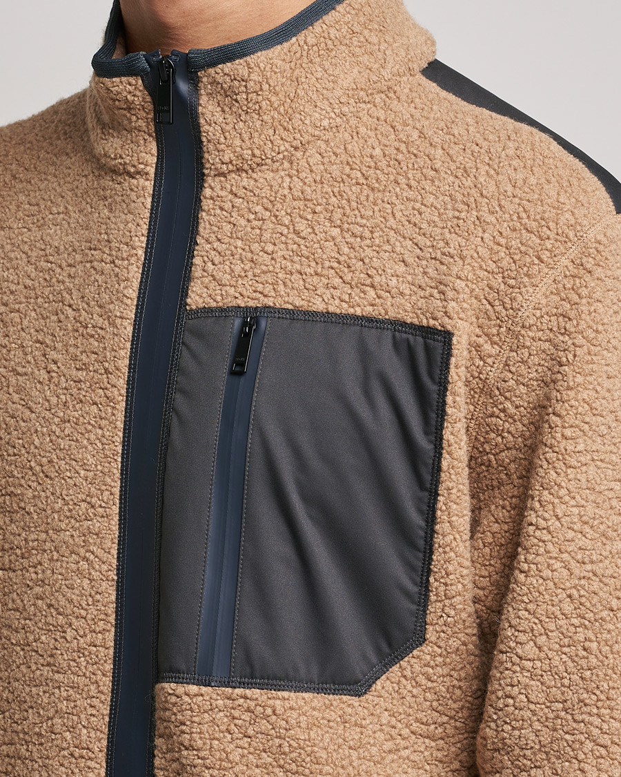 Homme | Pulls Et Tricots | Zegna | Camel Fleece Full Zip Brown