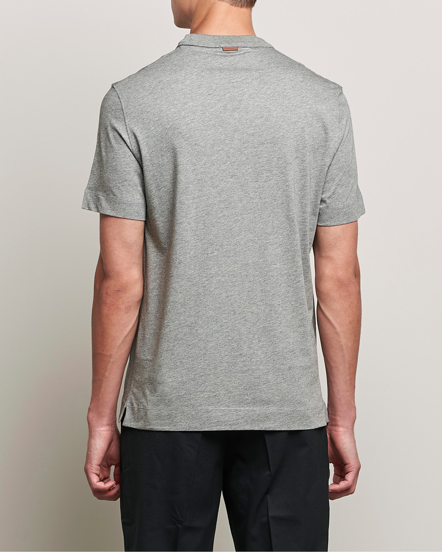 Homme | T-shirts | Zegna | Premium Cotton T-Shirt Grey Melange