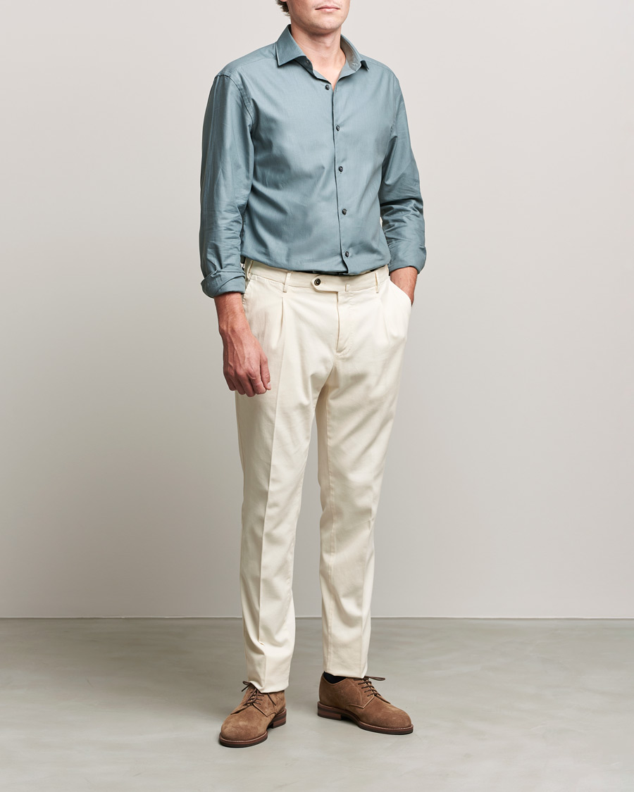 Homme | Chemises | Zegna | Premium Cotton Shirt Teal