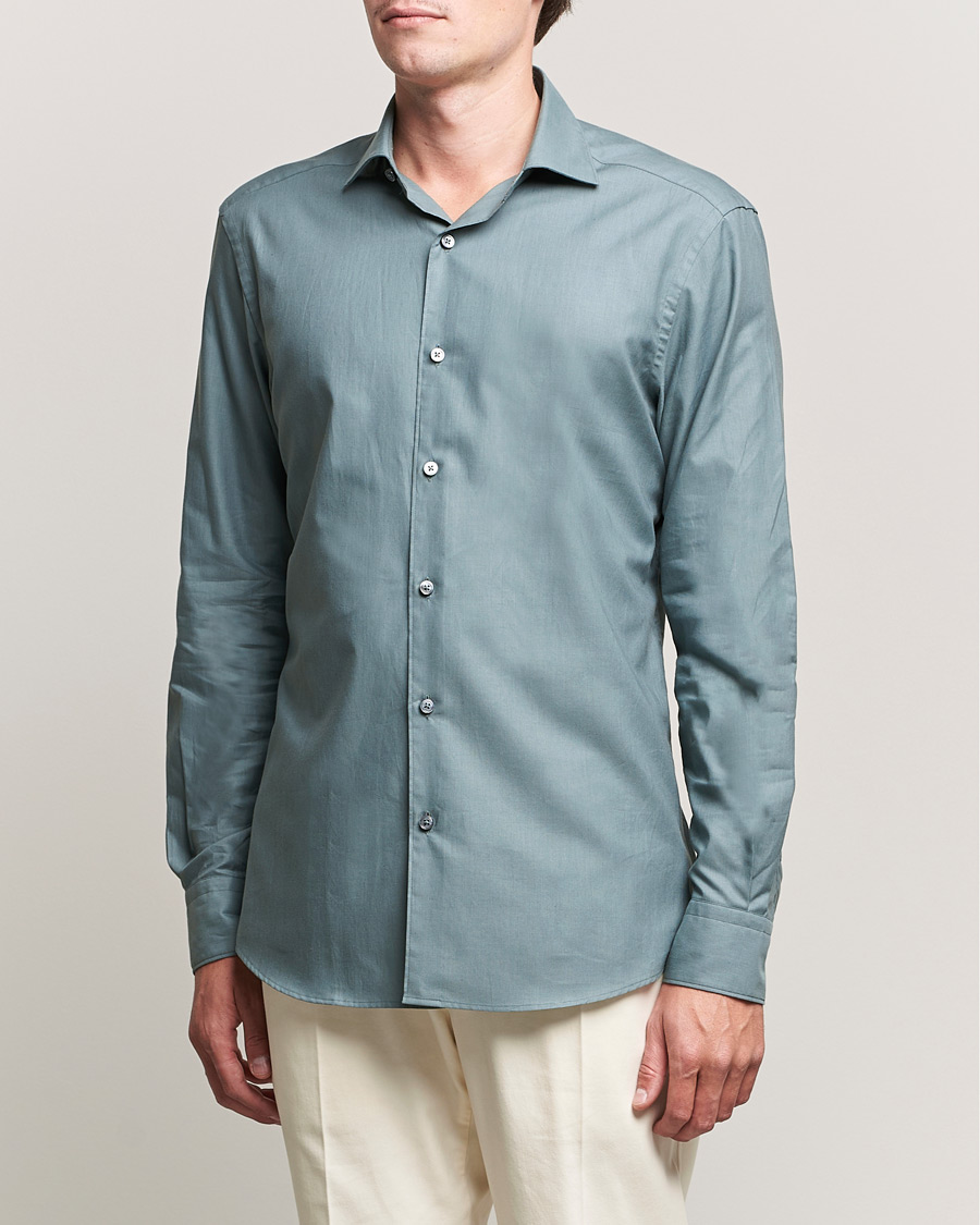 Homme | Chemises | Zegna | Premium Cotton Shirt Teal