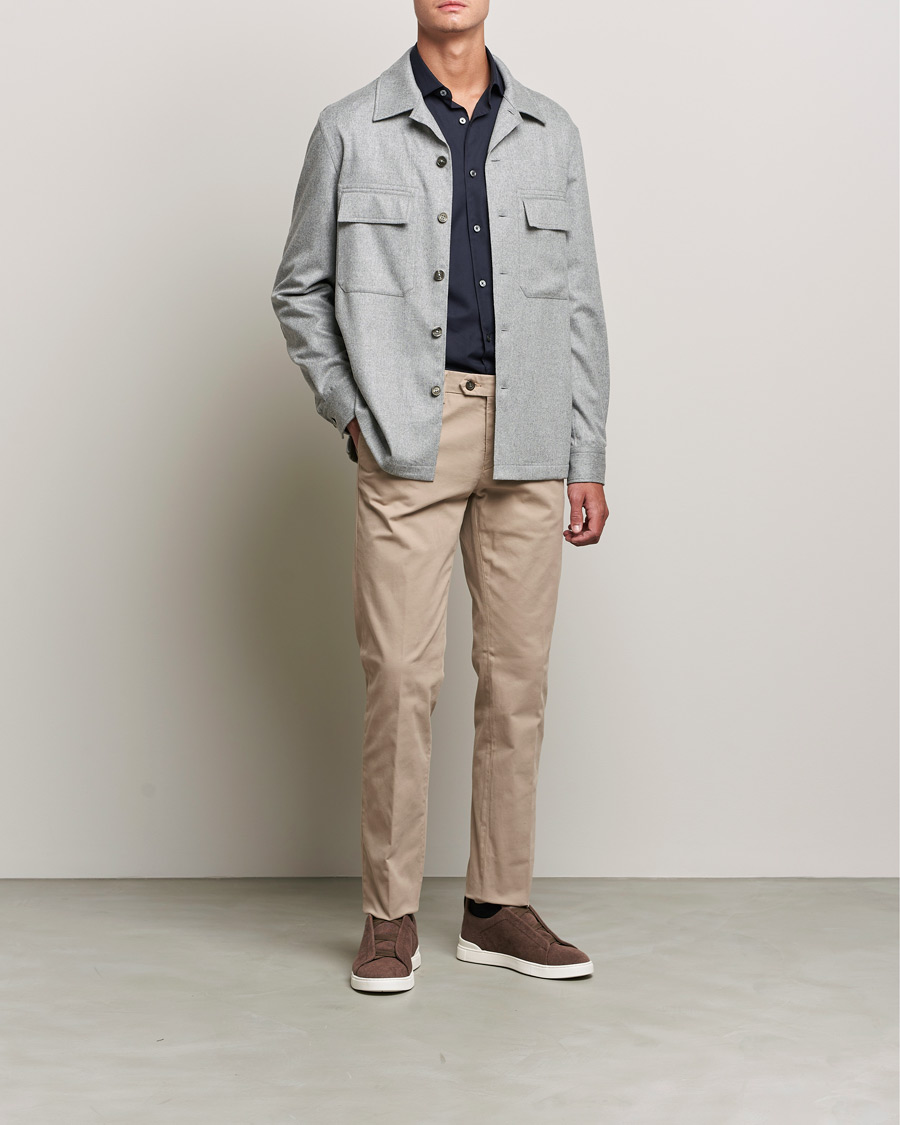 Homme | Chemises | Zegna | Premium Cotton Shirt Navy