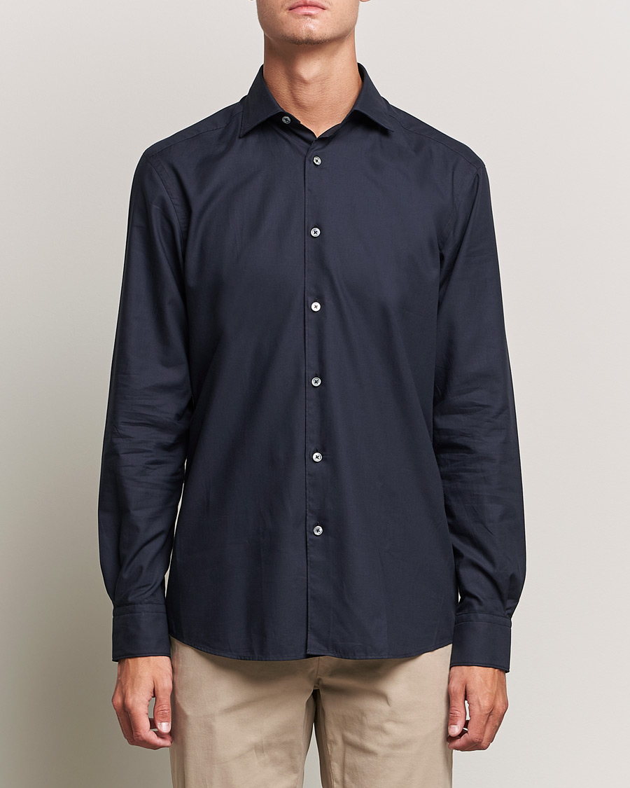 Homme | Chemises | Zegna | Premium Cotton Shirt Navy