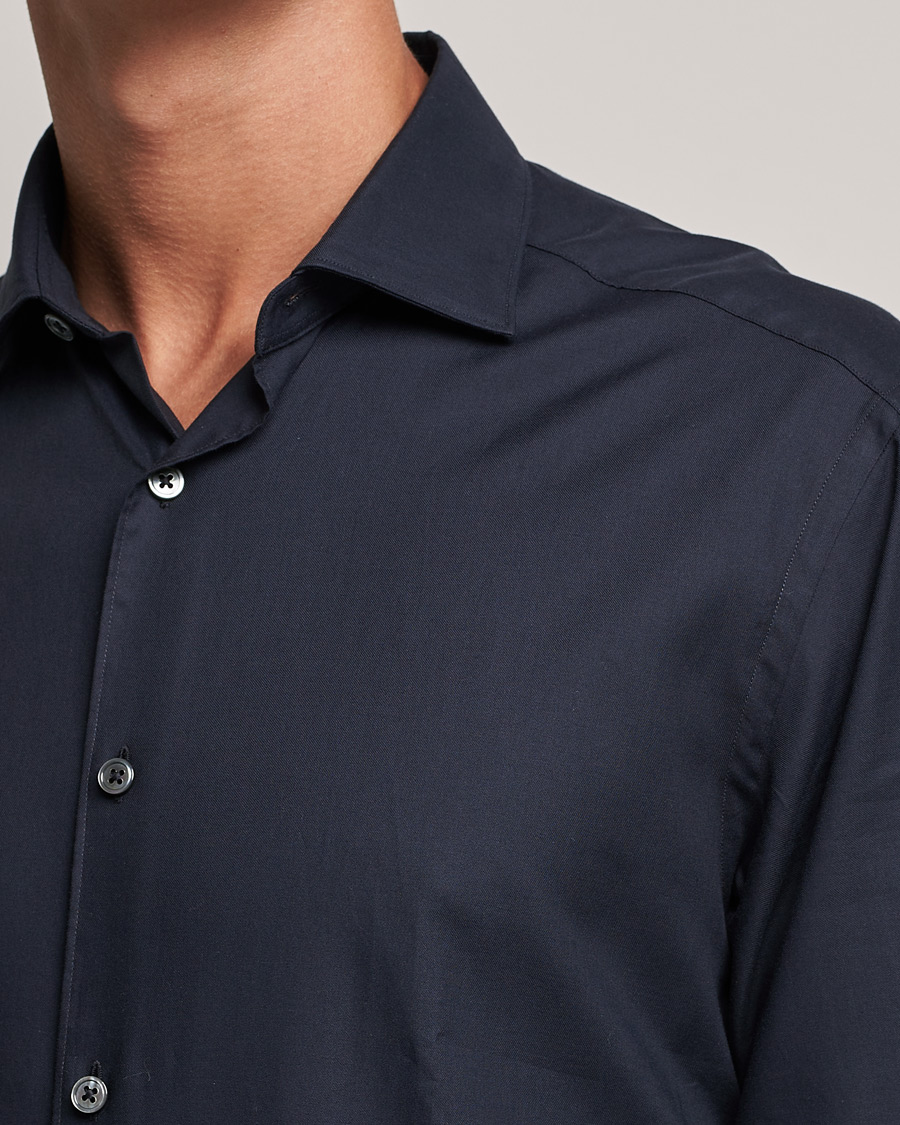 Homme | Chemises | Zegna | Premium Cotton Shirt Navy