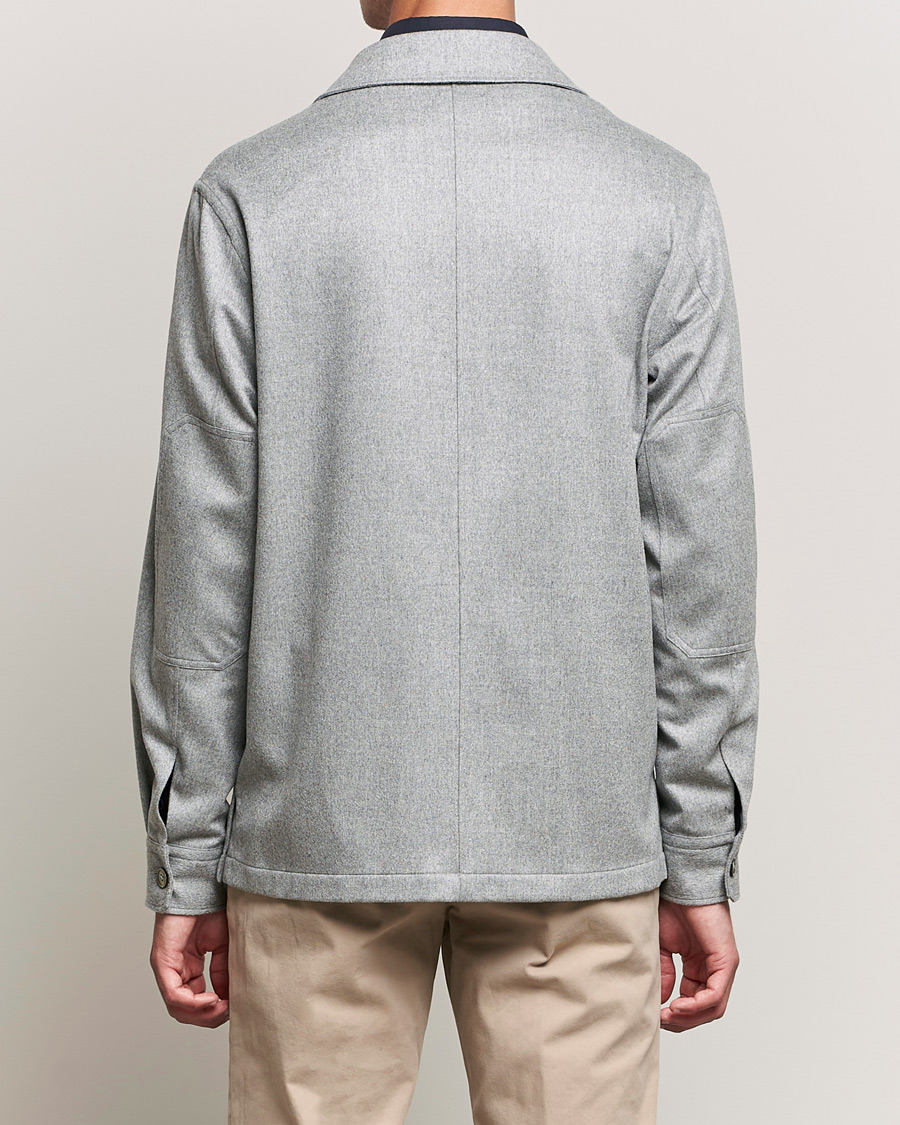 Homme | Chemises | Zegna | Oasi Cashmere Overshirt Light Grey